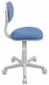 Кресло Бюрократ CH-W201NX/26-24 (Children chair CH-W201NX blue 26-24 cross plastic plastik белый) артикул A148268-1-3