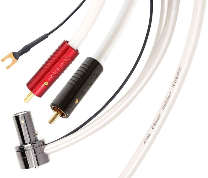 Кабель для тонарма Atlas Element Tonearm 90 - Achromatic RCA - 2.00m артикул A140096-1