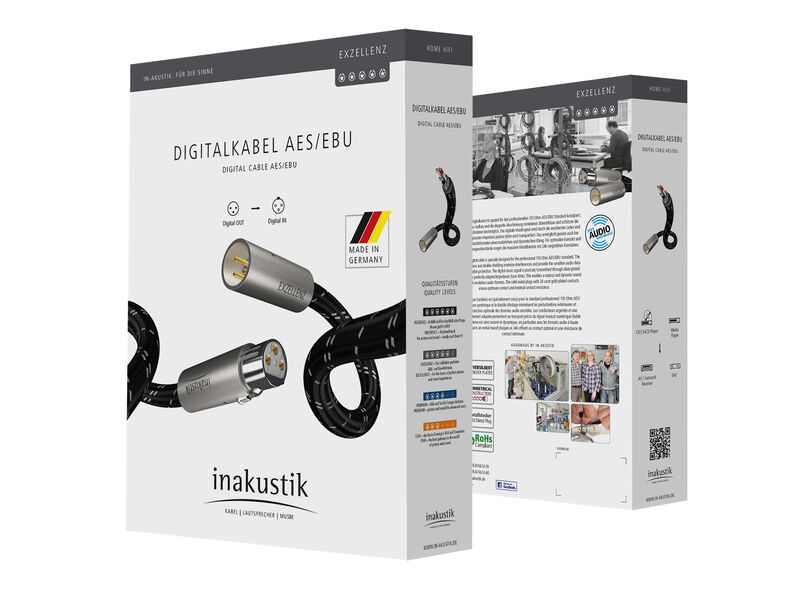 Кабель межблочный аудио In-Akustik Exzellenz Digital Cable AES\EBU 3.0m #00605103 артикул A112331-1-2
