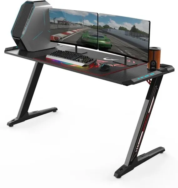 Стол для компьютера (для геймеров) EUREKA ERK-Z60-B артикул A150101-1 в интернет-магазине «HiFi-Trade»