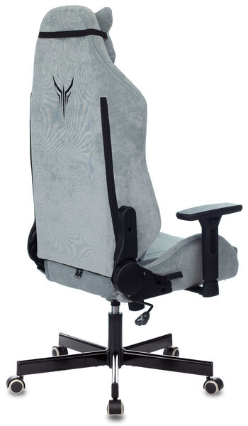 Кресло Knight N1 SKY (Game chair Knight N1 Fabric grey/l.blue Light-28 headrest cross metal) артикул A148246-1-12