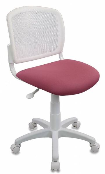Кресло Бюрократ CH-W296NX/26-31 (Children chair CH-W296NX white TW-15 seatpink 26-31 mesh/fabric cross plastic plastik белый) артикул A148306-1 в интернет-магазине «HiFi-Trade»