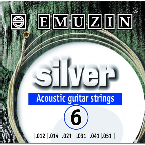 Струны для акустической гитары Emuzin 6А204 SILVER артикул A168724-1 в интернет-магазине «HiFi-Trade»