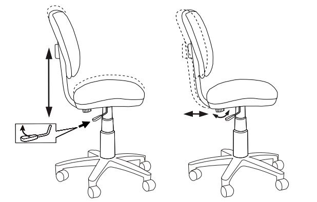 Кресло Бюрократ CH-W204NX/26-31 (Children chair CH-W204NX pink 26-31 cross plastic plastik белый) артикул A148248-1-7