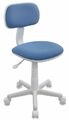Кресло Бюрократ CH-W201NX/26-24 (Children chair CH-W201NX blue 26-24 cross plastic plastik белый) артикул A148268-1-1
