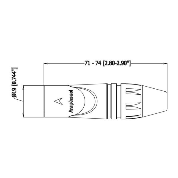 Разъем Amphenol AX5M артикул A121716-1-2