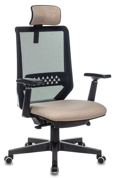 Кресло Бюрократ EXPERT BEIGE (Office chair EXPERT black TW-01 seatbeige 38-402 mesh/fabric headrest cross plastic) артикул A148331-1 в интернет-магазине «HiFi-Trade»