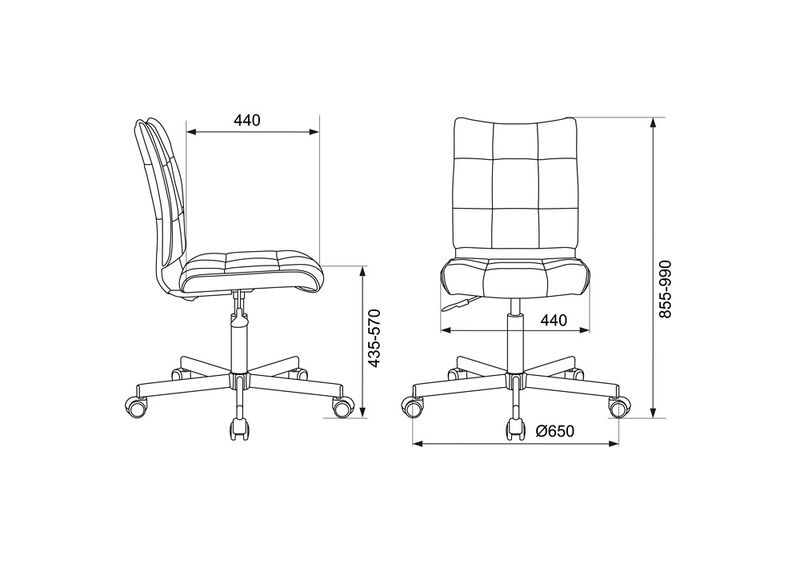 Кресло Бюрократ CH-330M/BEIGE (Office chair CH-330M beige Orion-10 eco.leather cross metal хром) артикул A148184-1-5