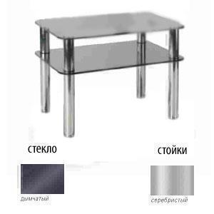 Тумбы под телевизор Металлдизайн (Metaldesign) MD 108-2 дымчатое стекло-серебристый артикул X33965660-1