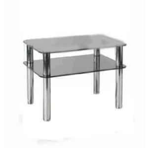 Тумбы под телевизор Металлдизайн (Metaldesign) MD 108-2 дымчатое стекло-хром артикул X33965649-1