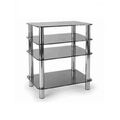 Стойки под аппаратуру Металлдизайн (Metaldesign) MD 108-4 дымчатое стекло-хром артикул X33965963-1-1