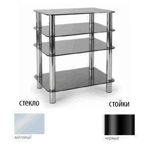 Стойки под аппаратуру Металлдизайн (Metaldesign) MD 108-4 матовое стекло-черный артикул X33965926-1