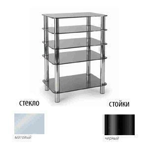 Metaldesign MD 108-5 матовое стекло-черный Стойка под аппаратуру артикул X33965840-1