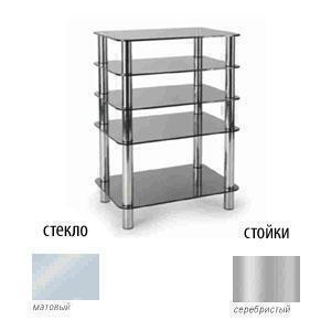 Metaldesign MD 108-5 матовое стекло-серебристый Стойка под аппаратуру артикул X33965860-1
