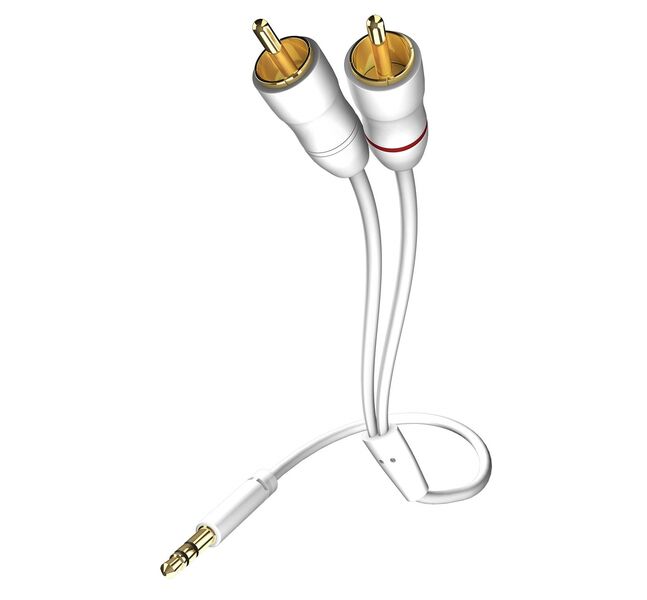 Кабель межблочный In-Akustik Star MP3 Audio Cable 3.5 Phone <> 2RCA 0.5m #003100005 артикул A139165-1
