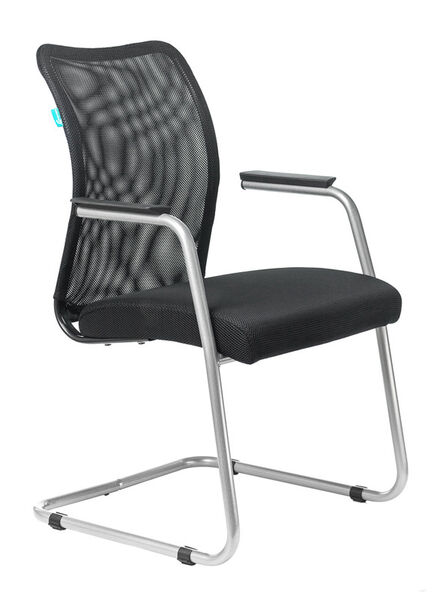 Кресло Бюрократ CH-599AV/TW-11 (Office chair CH-599AV black TW-01 seatblack TW-11 mesh/fabric runners metal металлик) артикул A148230-1