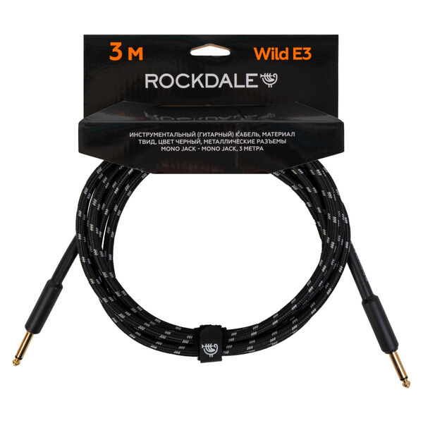 Инструментальный кабель ROCKDALE Wild E3 Black артикул A155120-1
