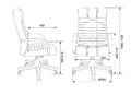 Кресло Бюрократ KB-10WALNUT/B/LEATH (Office chair KB-10WALNUT black leather cross metal/wood) артикул A148250-1-7
