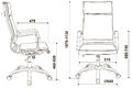 Кресло Бюрократ CH-993/GREY (Office chair CH-993 grey eco.leather cross metal хром) артикул A148264-1-5