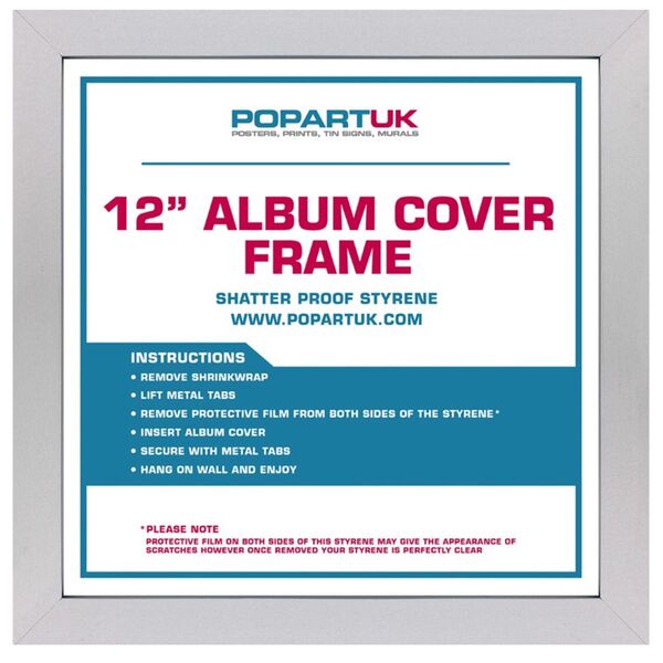 12 INCH ALBUM COVER FRAME - SILVER WOOD артикул A154862-1