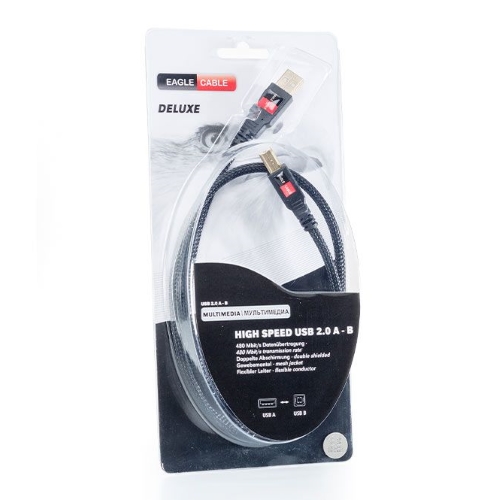 Кабель Eagle Cable DELUXE USB 2.0 A - B 0.8m #10060008 артикул A147195-1-5