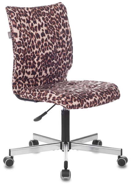 Кресло Бюрократ CH-330M/LEOPARD (Office chair CH-330M leopard Italia LEO cross metal черный) артикул A148271-1