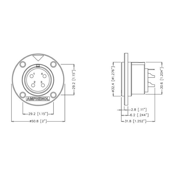 Разъем Amphenol AP-6-14 артикул A121709-1-2