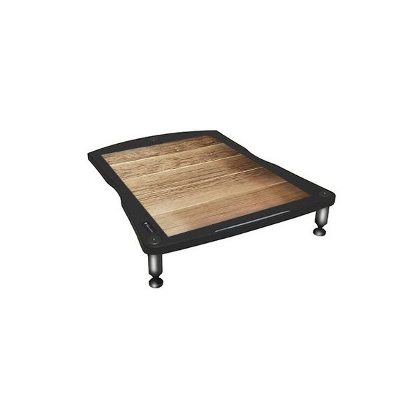 Подставка для усилителей мощности Bassocontinuo VIELLA 2.1 Walnut bottom shelf (ножки серебро) артикул A153892-1