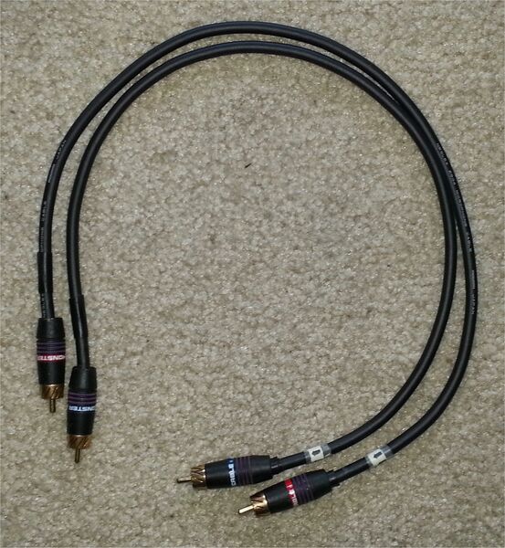 Кабель межблочный аудио Clarus Crimson CCA-005D 0.5m (2RCA-2RCA) артикул A111422-1-2