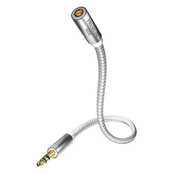 Кабель межблочные In-Akustik Premium Extension Audio Cable 2.0m 3.5мм jack<>3.5мм jack(F)+6,3 jack adapter #00410202 артикул A103927-1