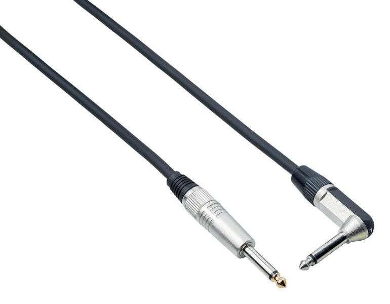 Кабель гитарный Bespeco XCP300 3 m (прямой/угловой) артикул A146502-1