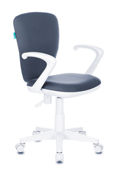 Кресло Бюрократ KD-W10AXSN/26-25 (Children chair KD-W10AXSN grey 26-25 cross plastic plastik белый) артикул A148232-1