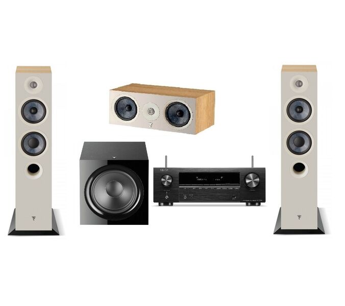 Комплект домашнего кинотеатра Denon AVR-X1700H + Focal Chora 816 Light Wood + Chora Center Light Wood + SUB 600 P black артикул A147920-1