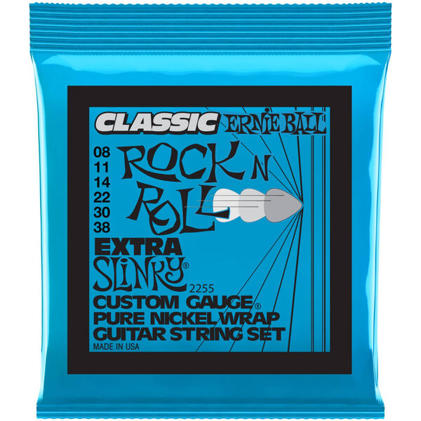 Струны для электрогитары Ernie Ball 2255 Classic Pure Nickel Extra Slinky артикул A168515-1