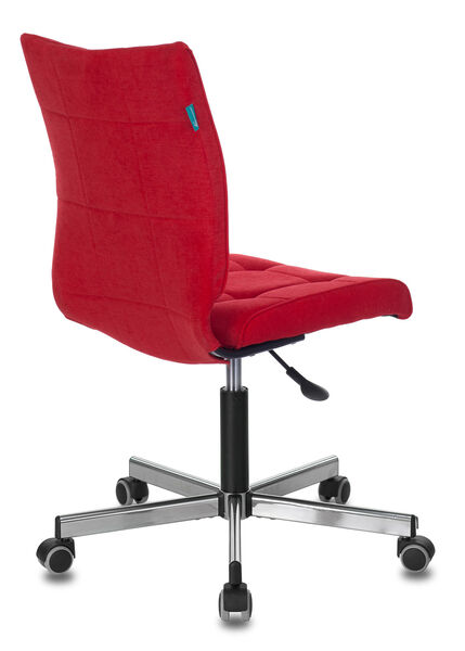 Кресло Бюрократ CH-330M/VELV88 (Office chair CH-330M red Velvet 88 cross metal хром) артикул A148161-1-4