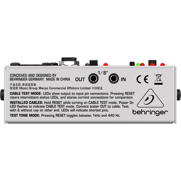 Тестер Behringer CT100 артикул A121775-1-4