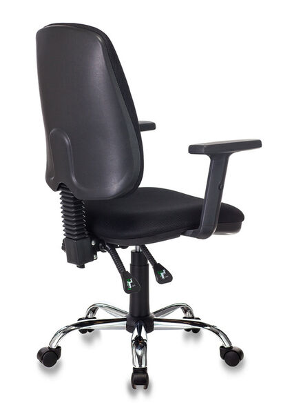 Кресло Бюрократ T-620SL/BLACK (Office chair T-620SL black TW-11 cross metal хром) артикул A148221-1-4