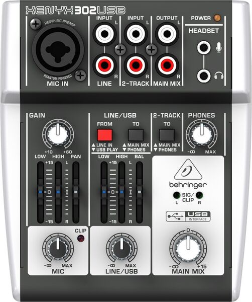 Микшерный пульт Behringer 302USB артикул A104461-1