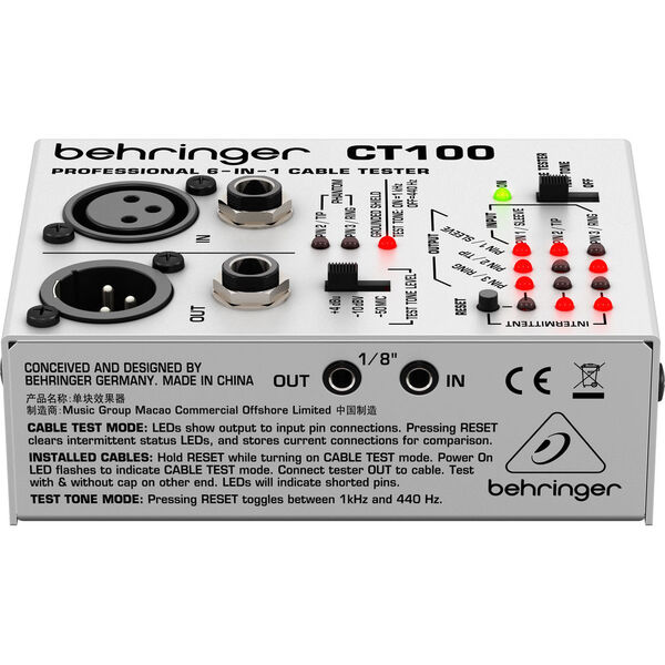 Тестер Behringer CT100 артикул A121775-1-2