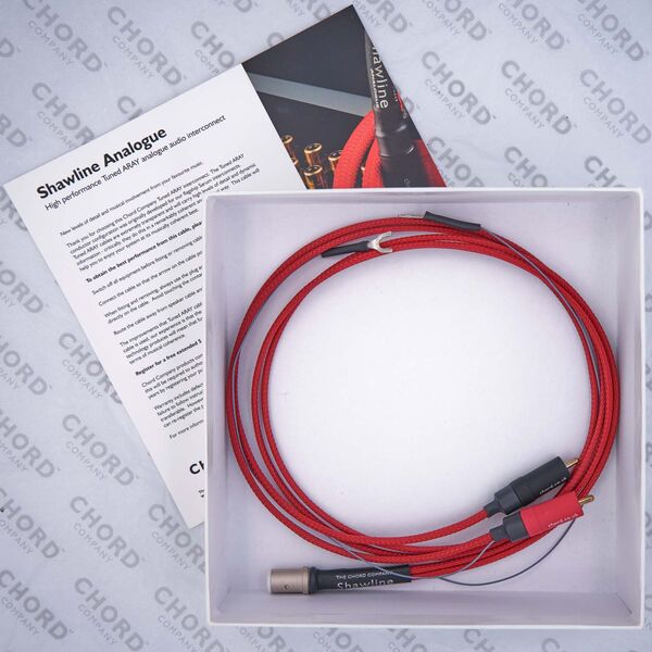 Кабель межблочный аудио Chord Company Shawline Tone Arm Lead TAC-RCA 1.2m артикул A121104-1-3