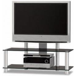 Тумбы под телевизор с креплением Just Racks JR 110 черное стекло-алюминий артикул X33935097-1