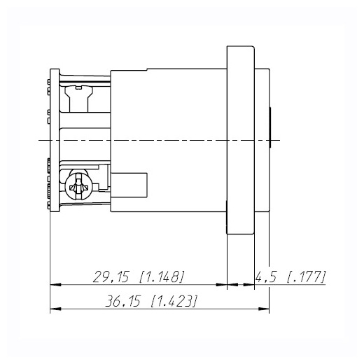 Панельный разъем Neutrik NL4MP-ST артикул A133089-1-3