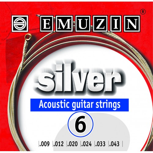 Струны для акустической гитары Emuzin 6А202 SILVER артикул A168726-1 в интернет-магазине «HiFi-Trade»