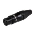 3 – х контактный кабельный разъем типа XLR мама Anzhee XLR-F Black артикул A131064-1-1