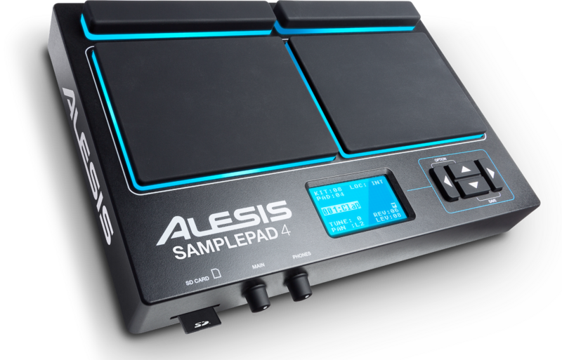 Барабанный MIDI контроллер Alesis SamplePad 4 артикул A124177-1-2