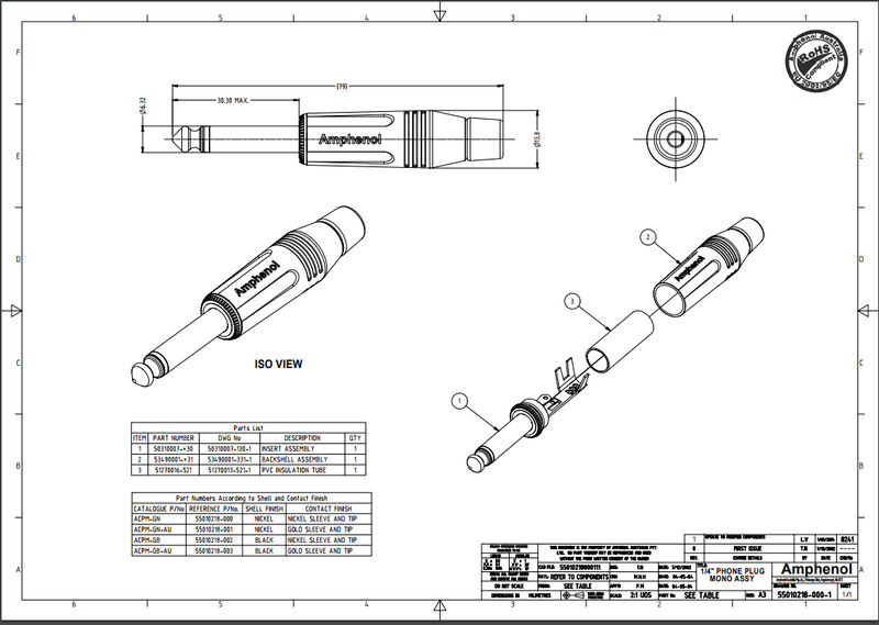 Разъем Amphenol ACPM-GN артикул A121687-1-2