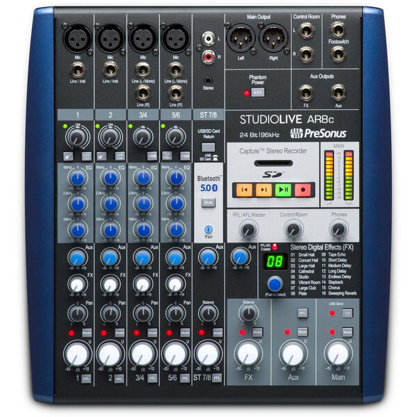 Аналоговый микшер PreSonus StudioLive AR8c артикул A133109-1