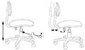 Кресло Бюрократ CH-W201NX/STICK-PK (Children chair CH-W201NX crimson Sticks 05 cross plastic plastik белый) артикул A148204-1-6