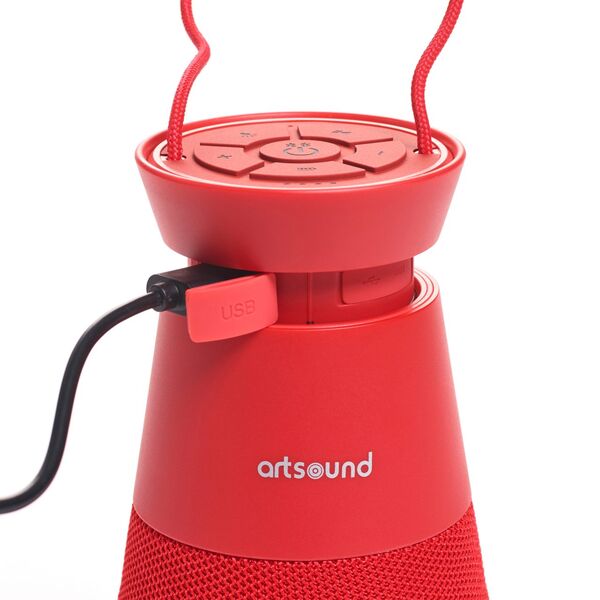Портативная акустика Artsound Lighthouse red артикул A134043-1-3