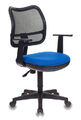 Кресло Бюрократ CH-797AXSN/26-21 (Office chair Ch-797AXSN black seatblue 26-21 mesh/fabric cross plastic) артикул A148225-1-1